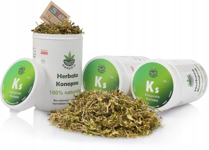 HERBATA KONOPNA CBD PREMIUM Klasyczna Konopia 100% naturalna relax zdrowie