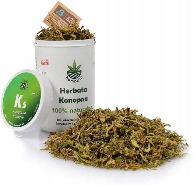 HERBATA KONOPNA CBD PREMIUM Klasyczna Konopia 100% naturalna relax zdrowie