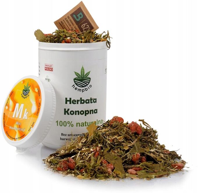 HERBATA KONOPNA CBD PREMIUM Moc Koncentracji 100% naturalna skupienie