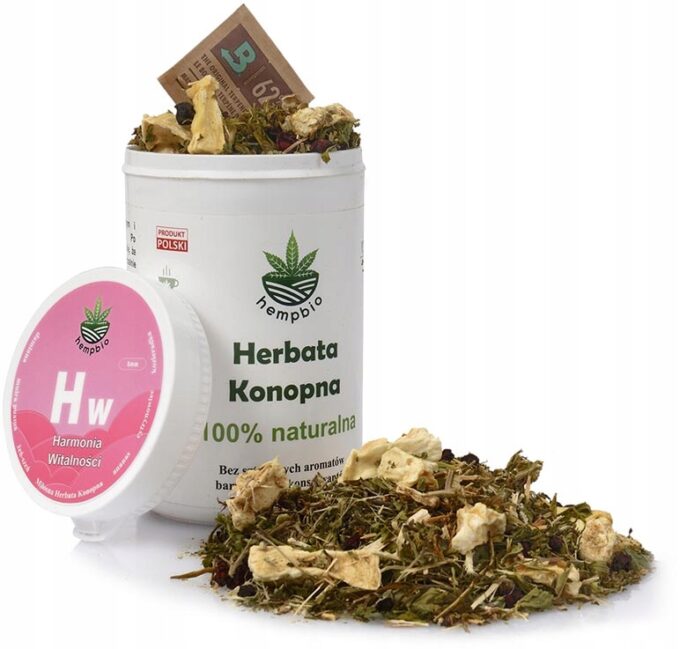 HERBATA KONOPNA CBD Harmonia Witalności 100% naturalna potencja seks libido