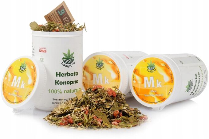 HERBATA KONOPNA CBD PREMIUM Moc Koncentracji 100% naturalna skupienie